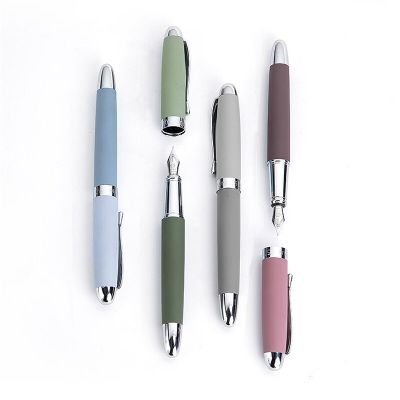 ปากกาปากกาหมึกซึมโลหะ Hongdian Molandi Season ปากกาเขียนด้วยปลายปากกา0.4Mm ของขวัญสำนักงานธุรกิจชุดเครื่องเขียน
