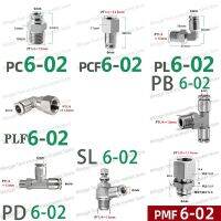 304นิวเมติกสแตนเลสหัวต่อคอมพิวเตอร์ชิ้น PCF PL PLF PB PD SL PMF ท่ออากาศ4 6 8 10 12Mm Thread BSPT M5 1/8 1/4 3/8 1/2 “Fiting Pipa Accessor