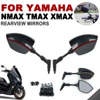 Rearview Mirrors Carbon Fiber Pattern For YAMAHA Nmax 155 Tmax 500 Xmax 125 250 300 400 Motorcycle Accessories Side Mirror