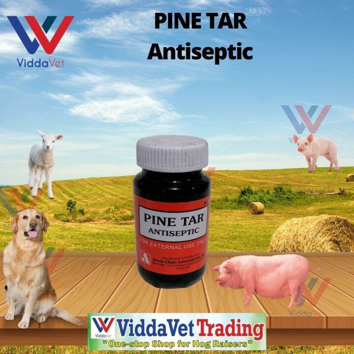 Viddavet Pine tar for wound of animals pigs , livestock Pine tar