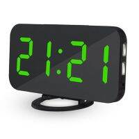 （HOT NEW）ของตกแต่งบ้าน DesktopTable USB Table ClocksCharging Alarm ClockDisplay Voice ControlBacklight