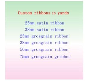 10Yards custom Printed Grosgrain Ribbons For Hair Bows DIY Handmade Materials Gift Wrapping  Bags