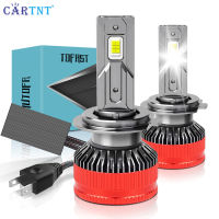 CarTnT 2ชิ้นไฟหน้ารถมอเตอร์ไซค์แบบ LED รถ120W 30000LM 6500K H1/H4/H7/H11/9005 HB3/9006 HB4แสงสีขาว Hi และต่ำไฟหน้าอัตโนมัติ