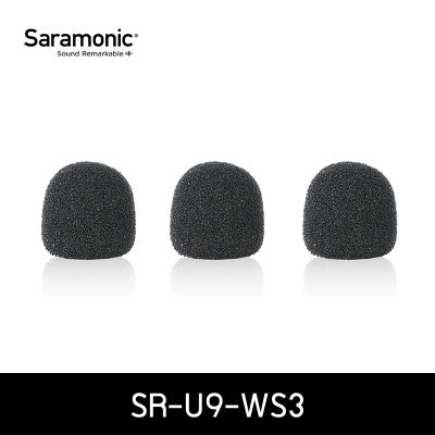 Saramonic โฟมฟองน้ำไมโครโฟน รุ่น SR-U9-WS3 สำหรับ Saramonic SR-UM10-M1 &amp; SR-UM9-M1 lavaliers