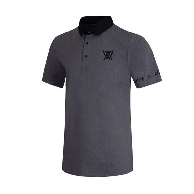 Summer golf mens short-sleeved T-shirt sports quick-drying breathable moisture-wicking lapel polo shirt clothes FootJoy TaylorMade1 Callaway1 W.ANGLE PEARLY GATES  G4 PXG1 J.LINDEBERG✙▨℗