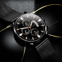 Đồng hồ nam economicxi dây thép mành special design chạy lịch ngày - style doanh nhân eco2 4