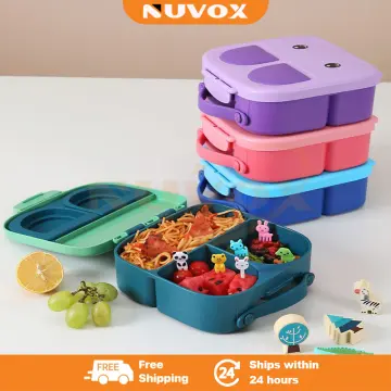 Lunch Box For Children, Bpa-free Leak-proof Food Storage Container With  Compartments Portable Bento Box