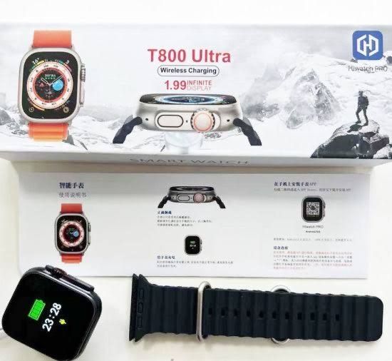 นาฬิกาsmart-watch-สมาร์ทวอทช์-รุ่น-t800-ultra-นาฬิกาอัจฉริยะ-พร้อมส่ง-คุยโทรศัพท์ได้-แถมสายชาร์จและคู่มือผู้ใช้-พร้อมส่งจาก-กทม