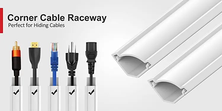 Cord Cover Raceway Kit,Cable Cover Channel, Paintable Cord Concealer System  Cable Hider, Cord Wires,Hiding Wall Mount TV Cords - AliExpress