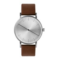 Simpl Watch นาฬิกาข้อมือเข็มเดียว Silver Brown