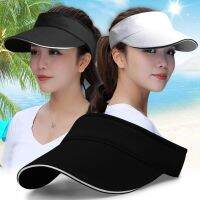 【Hot Sale】 wide brim sun protection hat sports leisure tennis outdoor men and women simple empty top travel