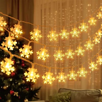 Snowflake Tree LED Light Christmas Decoration 2023 Home Hanging Garland Christmas Tree Decor Ornament Navidad Xmas Gift New Year