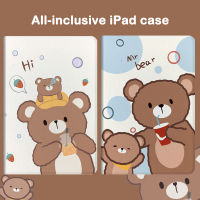 Cute Korean Bear Case for IPad 7th 8th Gen Soft Stand Tablet Cover for Ipad 6th 9.7 Inch Mini 5 4 3 2 Pro 11  10.9 Air 3 4 2