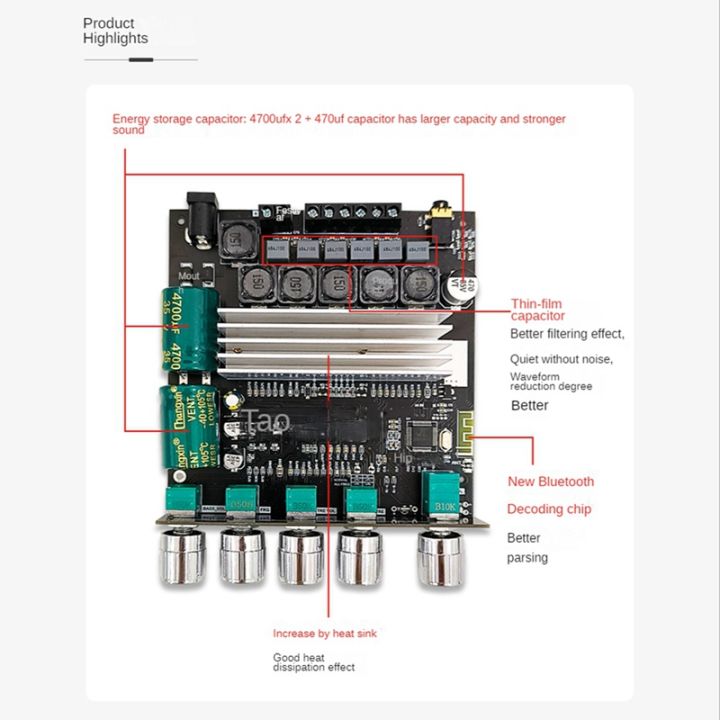 zk-tb22-bluetooth5-1-power-amplifier-board-2-1-channel-2x50w-100w-subwoofer-tpa3116d2-digital-power-amplifier-module