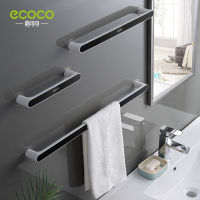 ECOCO ห้องน้ำชั้นเก็บผ้าขนหนูห้องน้ำพรุนผ้าขนหนูชั้นเก็บผ้าขนหนูติดผนังห้องน้ำตะขอผ้าเช็ดทำความสะอาดแขวนแกดเจ็ต