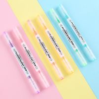 1ชุด Double-Ended Highlighter 6สีชี้หัว/เฉียงขนาดใหญ่ความจุ Planner Marker ปากกา Focus Marker ปากกา