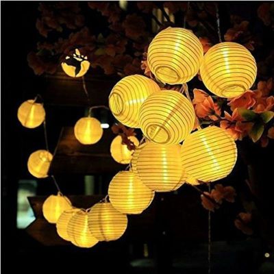 ✟﹊❉ Solar Lantern LED Light String Garden Outdoor Waterproof Light Ball String lights