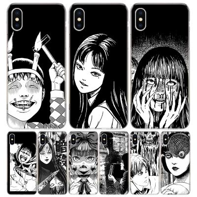 Junji Ito Terror Horror Anime Cover Phone Case For iPhone 11 14 Pro Max 13 12 Mini 6 X 8 6S 7 Plus XS XR 5S SE Art Coque Cell