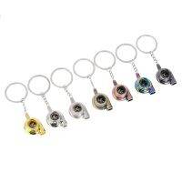 alleghe Mini High-grade Whistle Sound Turbo Keychain Auto Part Model Turbine Turbocharger Key Chain Ring Keyfob Keyring