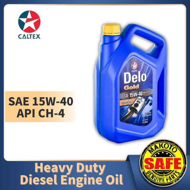 MAKOTO Caltex Delo Gold Multigrade Diesel Engine Oil SAE 15W40 4L ( 1 gallon ) Lazada PH