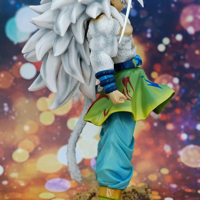 Dragon Ball Personagem Cabelo Branco Super Cinco Goku Modelo Estátua  Cosplay Toy Sala Decoração Menino Natal Presente De Aniversário