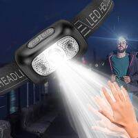 hot！【DT】 Headlamp Sensor Headlight USB Rechargeable Lamp Outdoor Camping Hiking Torch Lantern