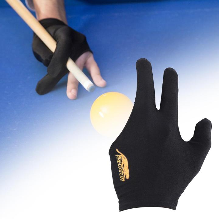 ถุงมือบิลเลียด-gispark-เปิด3นิ้วถุงมือมือซ้ายถุงมือแยกถุงมือแบบเปิดครึ่งนิ้ว