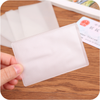 202110pcs PVC Clear Card Id Cover Case To Protect Credit Cards Card Protector Waterproof Transparent Card Holder Bag