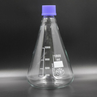 Simax Erlenmeyer Flask With Screw cap 1000 ml.