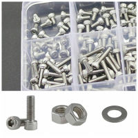 304 Stainless Steel Inner Hex Screw Set of Cylindrical Hexagon Socket Head Screws M2.5 320 pcsbox