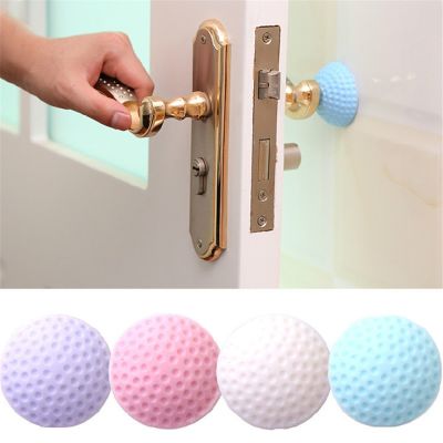 【cw】 Silicone Adhesive Wall Protectors Rubber Door Buffer Handle Bumpers for Stopper Doorstop ！