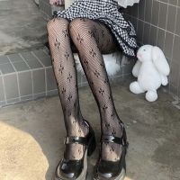 CVFGR กอธิค อินเทรนด์ ลูกไม้ โปร่งใส Lolita สำหรับเด็กผู้หญิง Women Fishnet Tights ถุงน่องยาว ถุงน่องสไตล์เกาหลี ถุงน่องตาข่าย