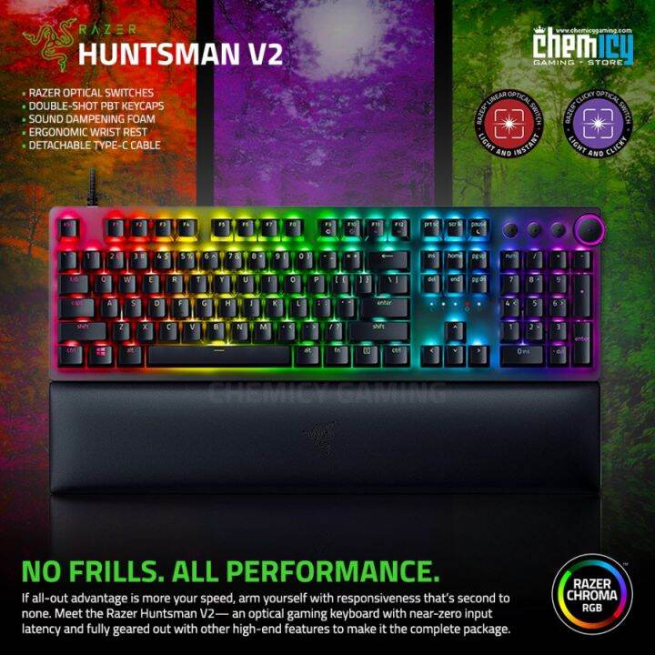Razer Huntsman V2 Optical Switch Mechanical Gaming Keyboard Lazada