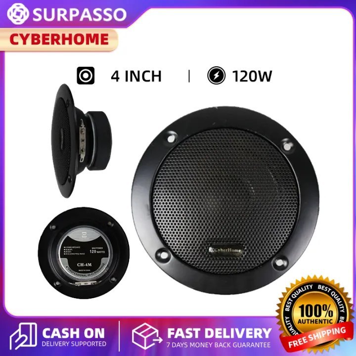 Cyberhome Sub Woofer 4inch 120W 8Ω Car Audio Speakers Home Audio