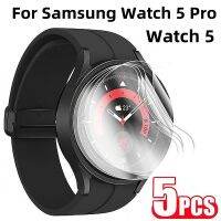 【lolo Watch】5ชิ้นนาฬิกา Samsung Galaxy ฟิล์มป้องกันสำหรับไฮโดรเจล5 Pro 45Mm ปกป้องหน้าจอ5Pro 40/44Mm