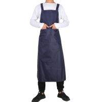 Waterproof and Oil-proof Apron Laundry Clothes Kitchen Smock Large Size Food Processing Slaughter Wear-resistant Bib Pinafore Aprons