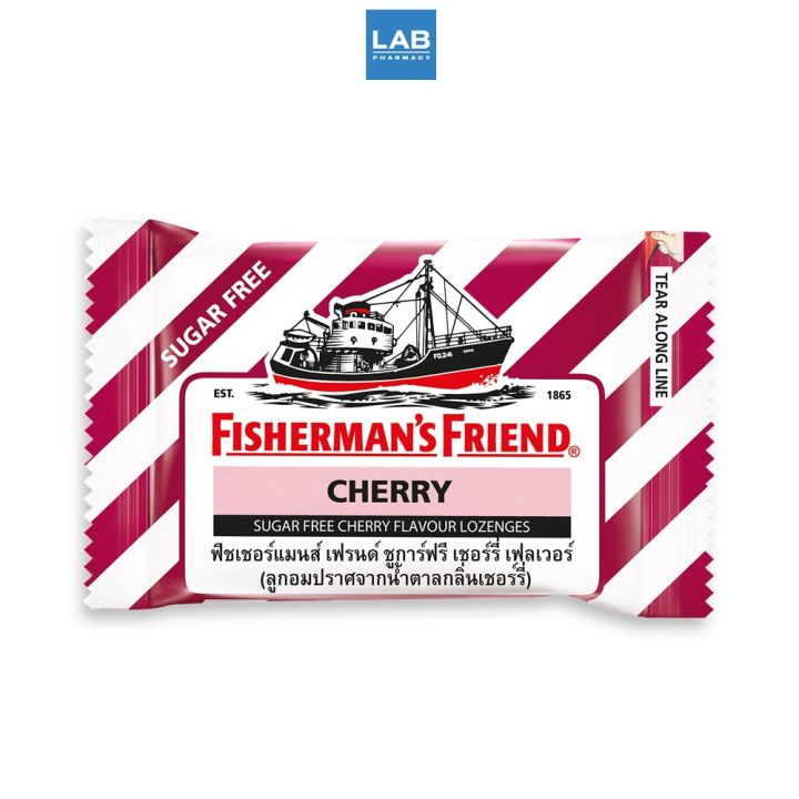 fisherman-s-friend-sugar-free-cherry-แดง-ขาว-25g-ฟิชเชอร์แมนส์-เฟรนด์-ลูกอม-บรรเทาอาการระคายคอ