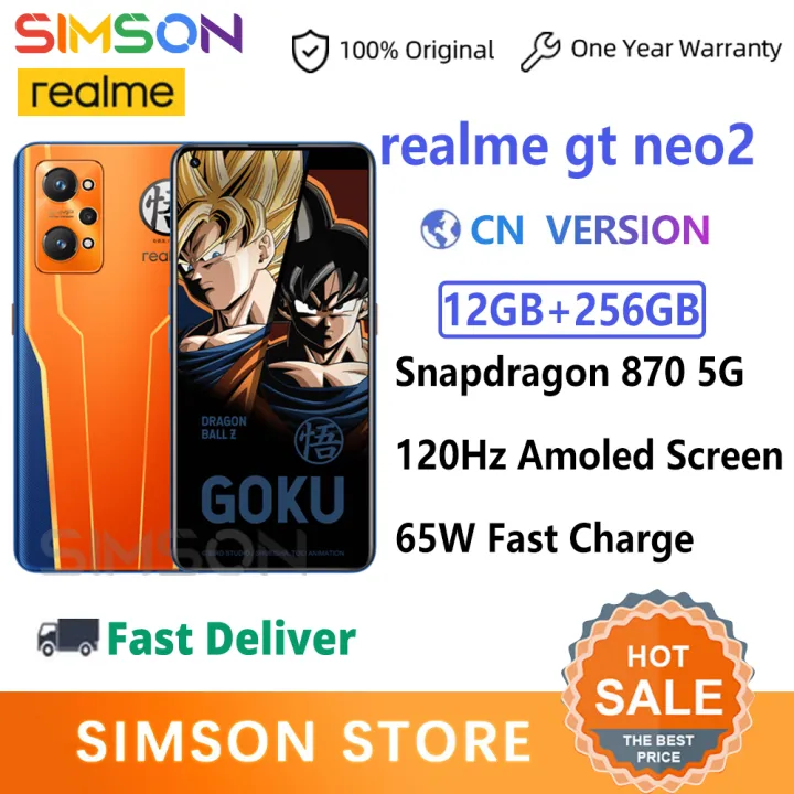 realme GT Neo 2 Snapdragon 870 Octa Core 5000mAh 65W  Special Custom Edition 5G Mobile Phone / realme GT 5G Smart Phone CN version Snapdragon 888 120Hz 6.43'' Super AMOLED Screen 3D Glass Body 4500mAh 65W Super Charge NFC Android 11