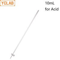 【HOT】 Buysob YCLAB 10ML Burette พร้อม Stopcock สำหรับอุปกรณ์เคมีในห้องปฏิบัติการแก้วใส Class A