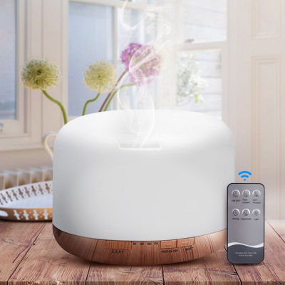 Air Humidifier Electric Aromatherapy Essential Oil Aroma Diffuser 300ML 500ML Ultrasonic Cool Mist Maker Fogger LED Light Home