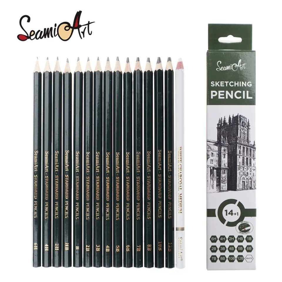 Seamiart 36pcs Professional Painting Sketch Set with Charcoal