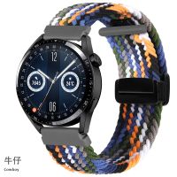 xiaozh 20mm/22mm Woven nylon watch band Magnetic snap strap For Samsung Galaxy Watch Pebble MOTO Huawei Garmin Ticwatch watch Bracelet