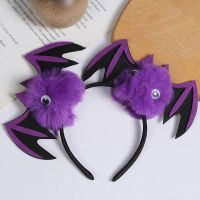 Halloween new headband masquerade cute and funny little devil bat headband festive atmosphere niche headband