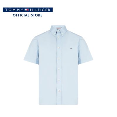 Tommy Hilfiger เสื้อเชิ้ตผู้ชาย รุ่น MW0MW31382 C1S - สีฟ้า