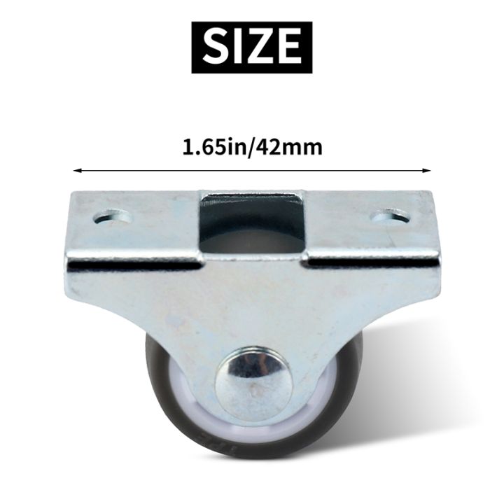 8pcs-tpe-caster-wheels-duty-fixed-casters-with-rigid-non-swivel-base-ball-bearing-trolley-wheels-top-plate-1-inch