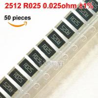 50pcs 2512 SMD Resistor R025 1W ±1% 25mR 0.025 ohm Resistance