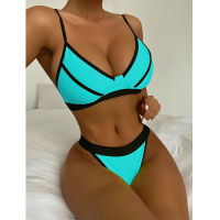 Patchwork Bikini 2022 New Sexy Swimwear Women Swimsuit Female Two Pieces Bikini Set Bather Bathing Suits Summer Beach Wear Swim