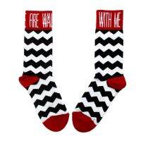 （A Beautiful） Twin Peaks Sockswalk With Me David Lynch ถุงเท้า Unisex ของขวัญศิลปะพัดลมตลก