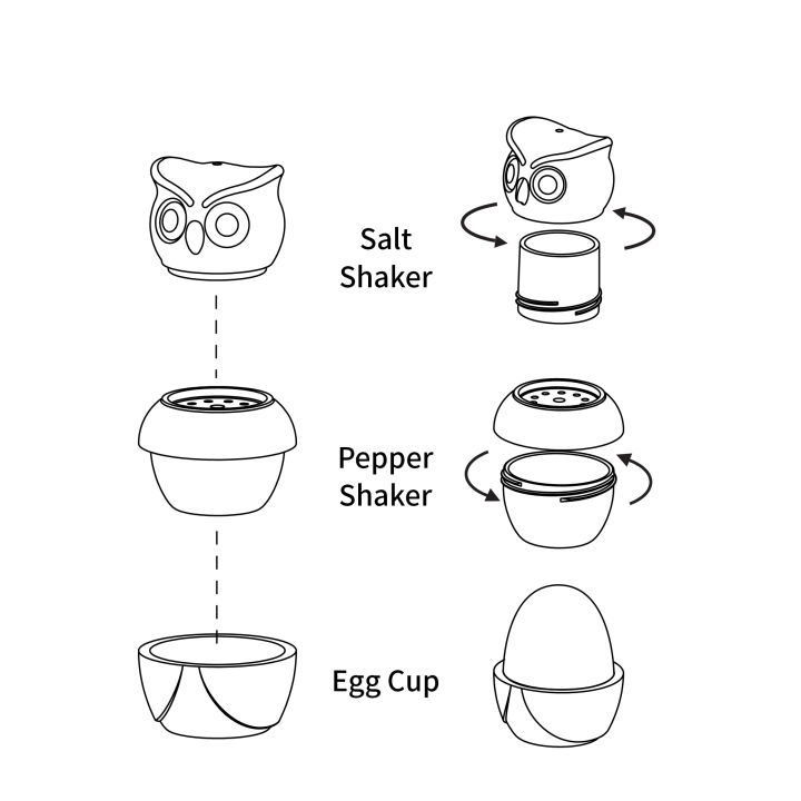 ถ้วยใส่ไข่-ที่วางไข่ต้ม-พร้อมขวดพริกไทยและเกลือ-qualy-morning-owl-egg-cup-amp-salt-amp-pepper-shaker