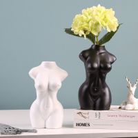 Female Form Bud Vase Human Body Flower Vase Ceramic Female Sculpture Minimalist Body Art Flower Arrangement Incense Holder